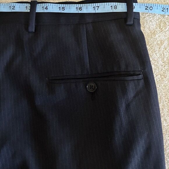 Joseph Abboud Super 120's Black 2 PC Suit 44L/W38 100% Wool USA Made Pant 38x30 - Picture 13 of 13